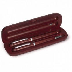 Darčeková súprava v drevenej krabičke - pero, plniace pero